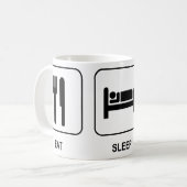 Mug Mangez le tour de sommeil (Devant gauche)