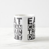 Mug Mangez le train propre sale (Centre)