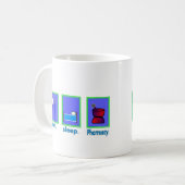 Mug Mangez les cadeaux de pharmacien de pharmacie de (Devant gauche)