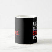 Mug Mangez les objectifs d'arrêt de sommeil Répéter - (Centre)