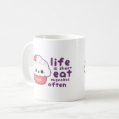 Mug Mangez les petits gâteaux souvent (Devant gauche)