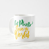 Mug Mangez les Plantes sauvez le monde (Devant gauche)