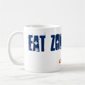 Mug Mangez les zombies et panier Halloween Emo Goth Bl (Gauche)