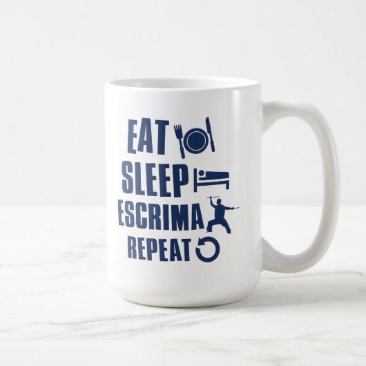 Mug Mangez l'escrima de sommeil (Droite)