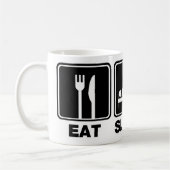 Mug Mangez l'oiseau de sommeil (les poubelles) (Gauche)