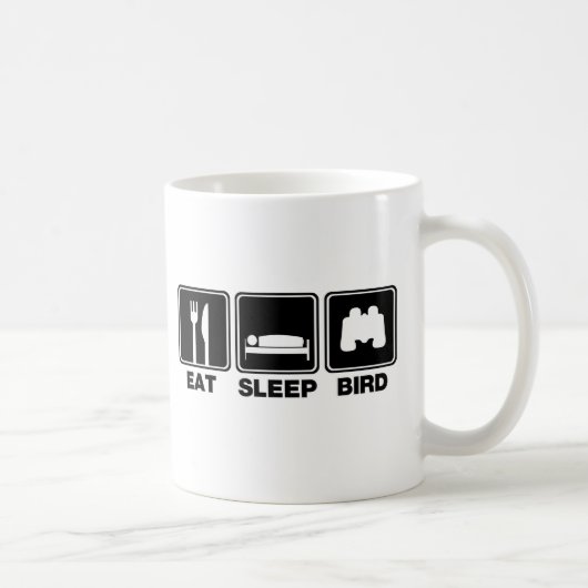 Mug Mangez l'oiseau de sommeil (les poubelles) (Droite)