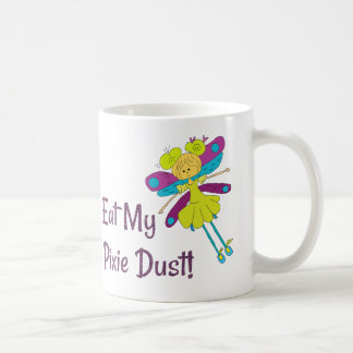 Mug Mangez ma fée de la poussière de lutin drôle