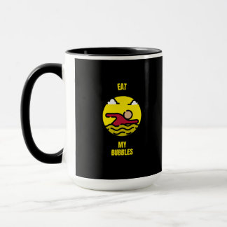 Mug Mangez mes bulles drôle nager nager nageur