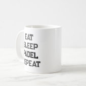 Mug mangez padel de sommeil répéter padel joueur simpl (Devant gauche)
