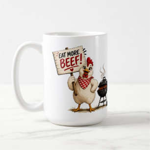 Mug Mangez Plus De Boeuf ! Poulet