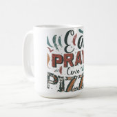 Mug Mangez, Priez, Pizza D'Amour (Devant gauche)