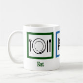 Mug Mangez Sleep Lire Livres Drôle Bookworm (Gauche)
