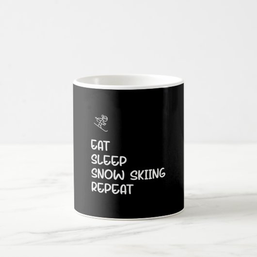 Mug Mangez Sleep Snow Ski Répéter (Centre)