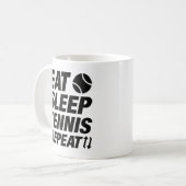 Mug Mangez Sleep Tennis Répéter (Devant gauche)