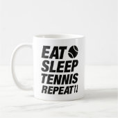 Mug Mangez Sleep Tennis Répéter (Gauche)