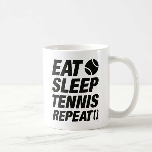 Mug Mangez Sleep Tennis Répéter (Droite)