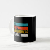 Mug Mangez Sleep Warhammers Répéter Gamer Retro Video  (Devant gauche)