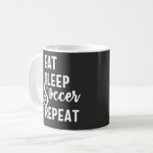 Mug mangez sommeil soccer répéter (Devant gauche)