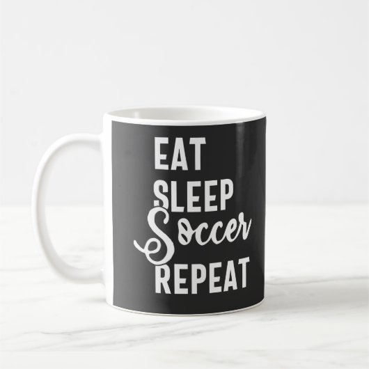Mug mangez sommeil soccer répéter (Gauche)