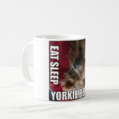 Mug Mangez ! Sommeil ! Yorkie ! Répétition ! :) (Devant gauche)