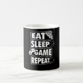 Mug Mangez un jeu de sommeil Répétez un cadeau de jeu  (Centre)