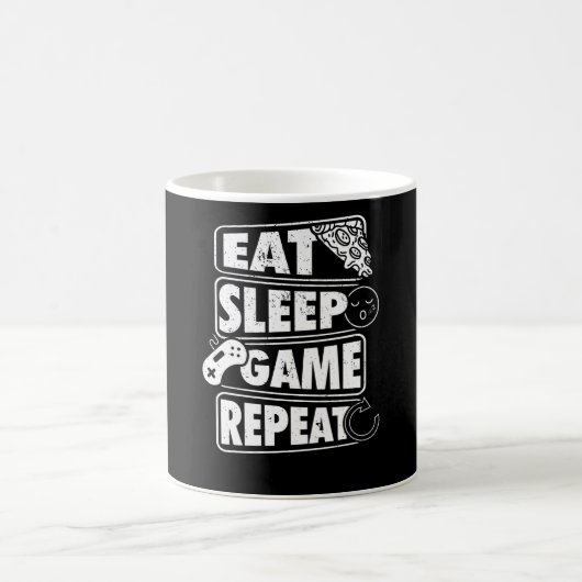 Mug Mangez un jeu de sommeil Répétez un cadeau de jeu (Centre)