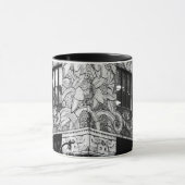 Mug Manhattan Art Déco, feuillage feutré de frise (Centre)