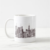 Mug Manhattan New York aquarelle (Gauche)
