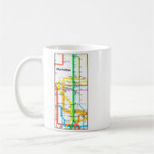 Mug Manhattan New York Nyc Subway Map Retro Rail Trans (Gauche)