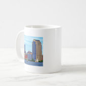 Mug Manhattan NY - Trois Bateaux De Manhattan Skyline (Devant gauche)