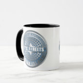 Mug Manhole Staten Island Blue (Devant gauche)