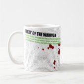 Mug Manière de l'enveloppe de poème de guerrier autour (Gauche)