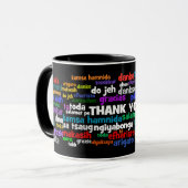 Mug Manières multiples de dire le Merci dans beaucoup (Devant gauche)
