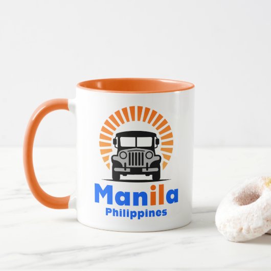 Mug Manille Philippines Asie du Sud-Est (Avec donut)