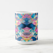 Mug "Manilva" Sable rose Bleu Vagues fracturées (Centre)