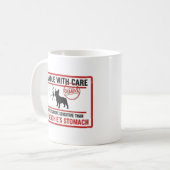 Mug Manipuler avec soin Bouledogue français Sensible d (Devant gauche)