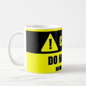 Mug Manipulez avec soin - précaution ! Ne laissez pas (Gauche)