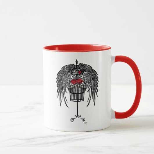 Mug Mannequin aux ailes noires (Droite)