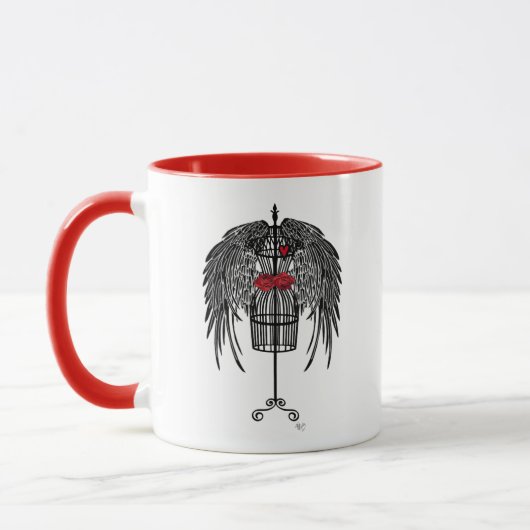 Mug Mannequin aux ailes noires (Gauche)