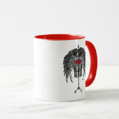 Mug Mannequin aux ailes noires (Devant droit)