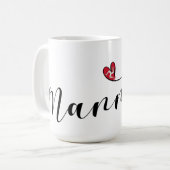 Mug Mannin, Isle of Man Drapeau Heart, Manx (Devant gauche)