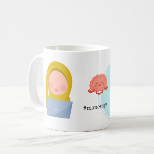 Mug #ManoSays - Witty Line on AI Use - (Devant gauche)