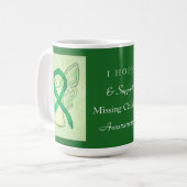 Mug Manquant de sensibilisation des enfants Ruban Ange (Devant gauche)