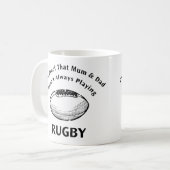 Mug Manque de démonstration de rugby (Devant gauche)