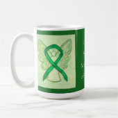 Mug Manque de jambe de ruban de sensibilisation de l'e (Gauche)