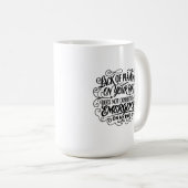 Mug Manque de planification dit drôle sarcasme vintage (Devant droit)