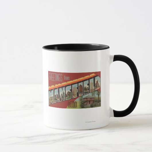 Mug Mansfield, Ohio - Scènes de grandes lettres (Droite)