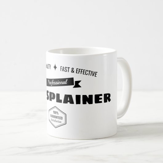 Mug Mansplainer professionnel (Devant droit)