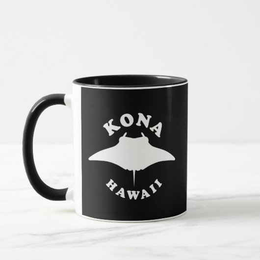 Mug Manta Ray Plongée à Kona, Hawaii (Gauche)