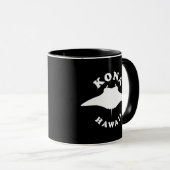 Mug Manta Ray Plongée à Kona, Hawaii (Devant droit)